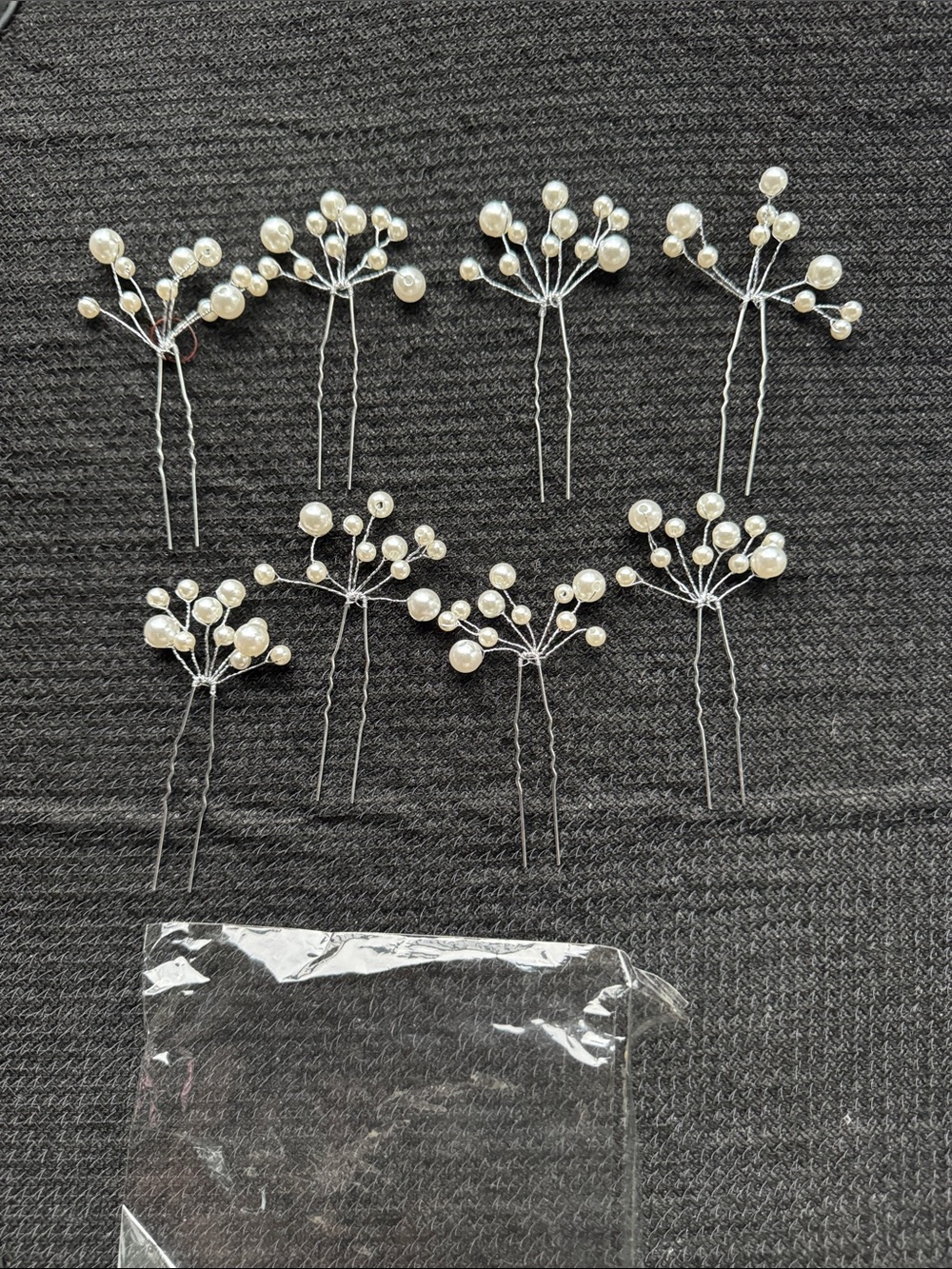 Pearl Cluster Hair Pins - White Bridal Hair Accessories